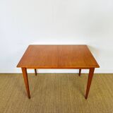 Vintage Scandinavian teak dining table 1960