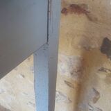 Small sky blue patina farm table