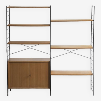 2-Bay shelving system in birch by WHB, Germany, 1960s