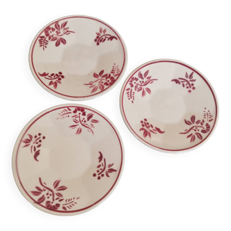 Mini vintage earthenware plates, dinette