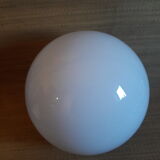 Globe 30cm en verre blanc ancien