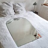 Large vintage beveled arch mirror