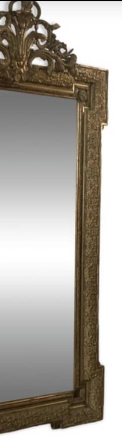 Large gilded antique mirror