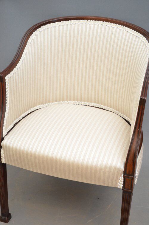 Edwardian mahogany armchair