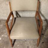 Armchair 1950 skai vintage tbe