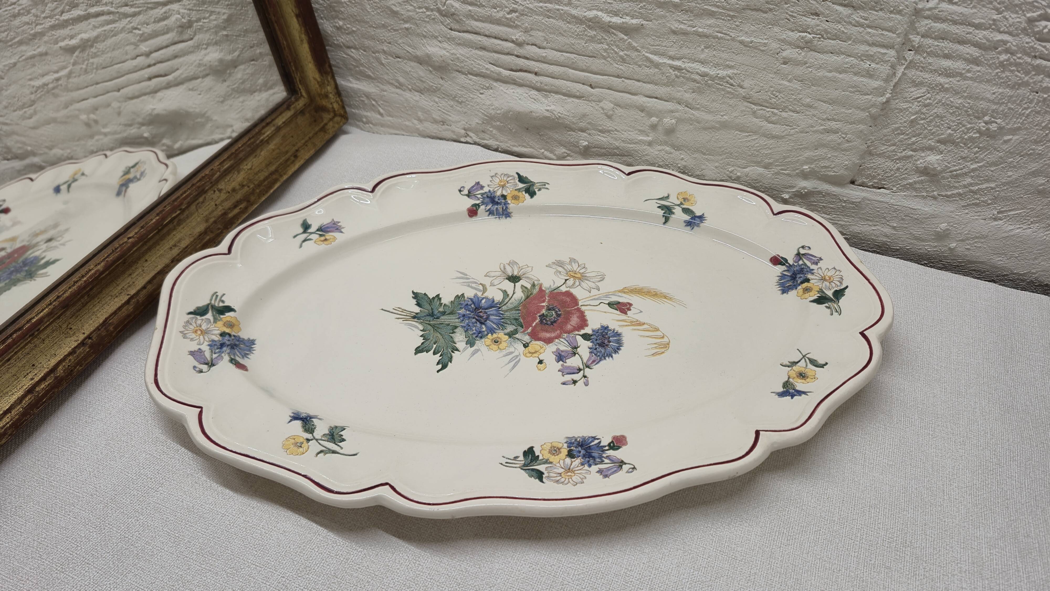 Sarreguemines Agresteb oval dish