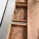 Yellow patina commercial counter from the 50s