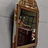 Golden wooden mirror, Louis XVI style - early 20th century
