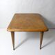 table basse d'appoint en bois pieds compas Design années 1950/60
