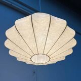 Modern mid-century Cocoon pendant lamp by Friedel Wauer for Goldkant Leuchten, Germany, 1960s.