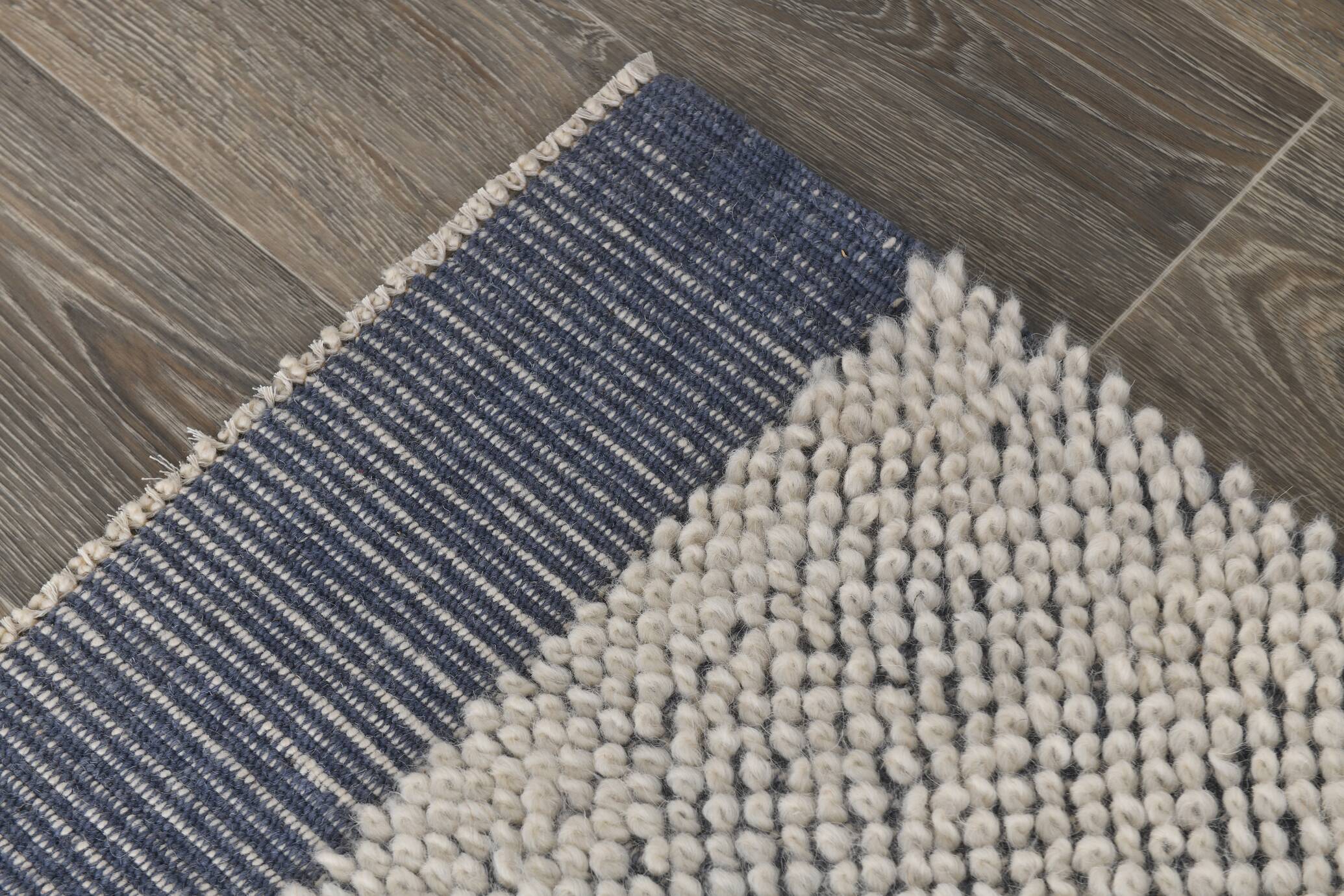 6x10 Rug For Living Room Soft Blue Beige Vintage Rug, 194x303Cm SK 34945