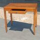 Vintage Scandinavian-style wooden table with drawer, 1950s-60s.