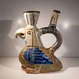 vase / zoomorphic sculpture "INCAS bird N°3225" ceramic stoneware 1950s