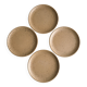 4 vintage speckled stoneware plates