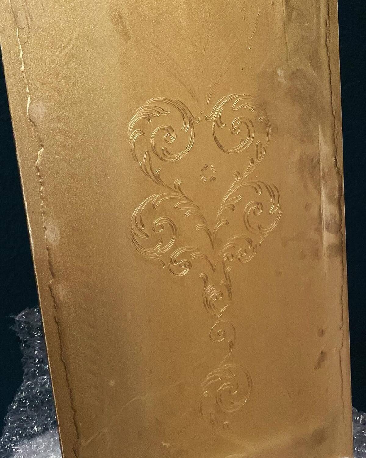 Large 1950 Venetian mirror with wooden frame