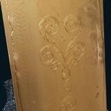 Large 1950 Venetian mirror with wooden frame
