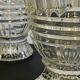 Paire vases géométriques semi-cristal vintage