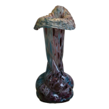Pink and twisted blue vase