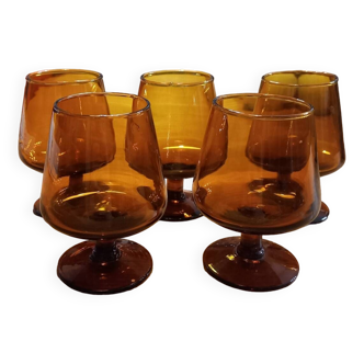 Lot de 5 verres à liqueur