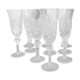 Lot de 10 flûtes cristal