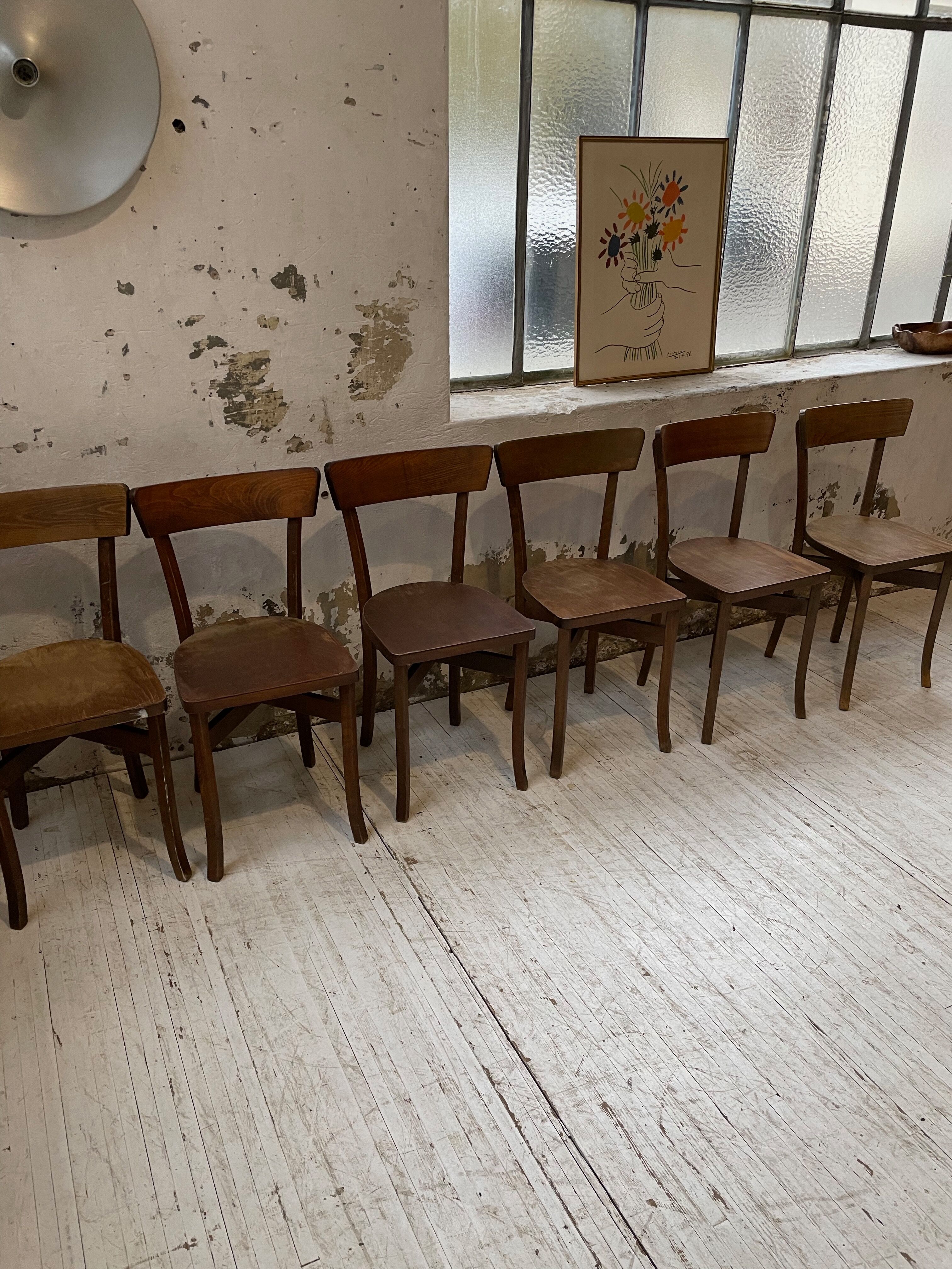 6 Baumann bistro chairs