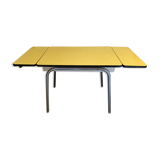 Yellow formica table