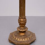 Rococo Italian Wooden Floor Lamp in Gold, 1950s