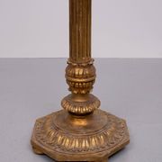Lampadaire italien rococo en bois doré, années 1950