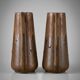 Pair of Denbac vases model 244 – vintage glazed French ceramics