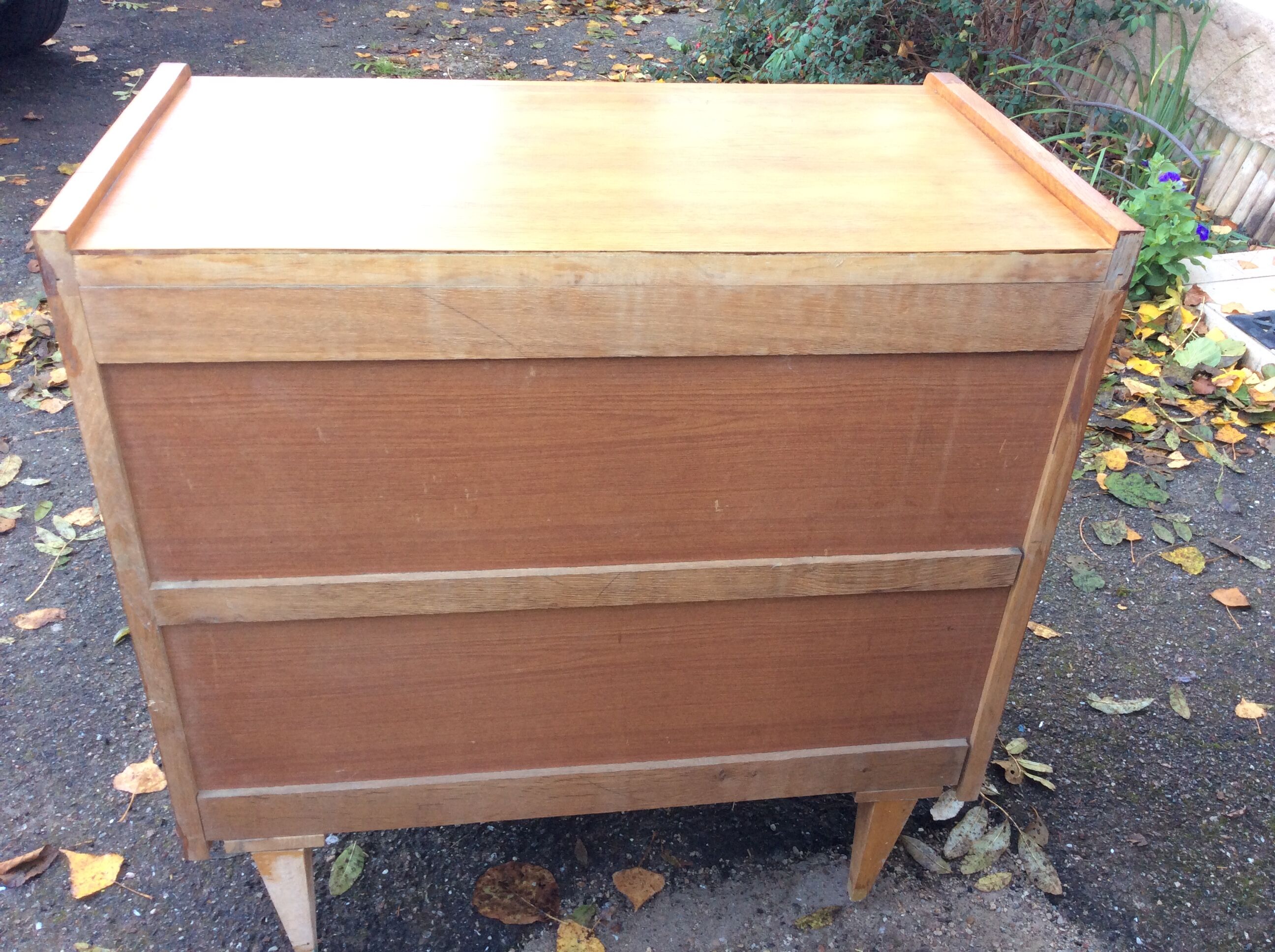 Vintage light oak dresser 1960
