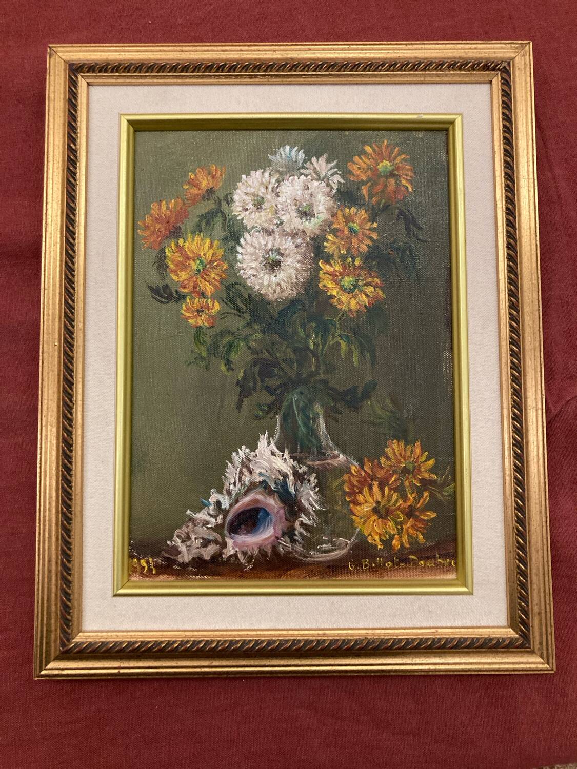 Oil on canvas bouquet