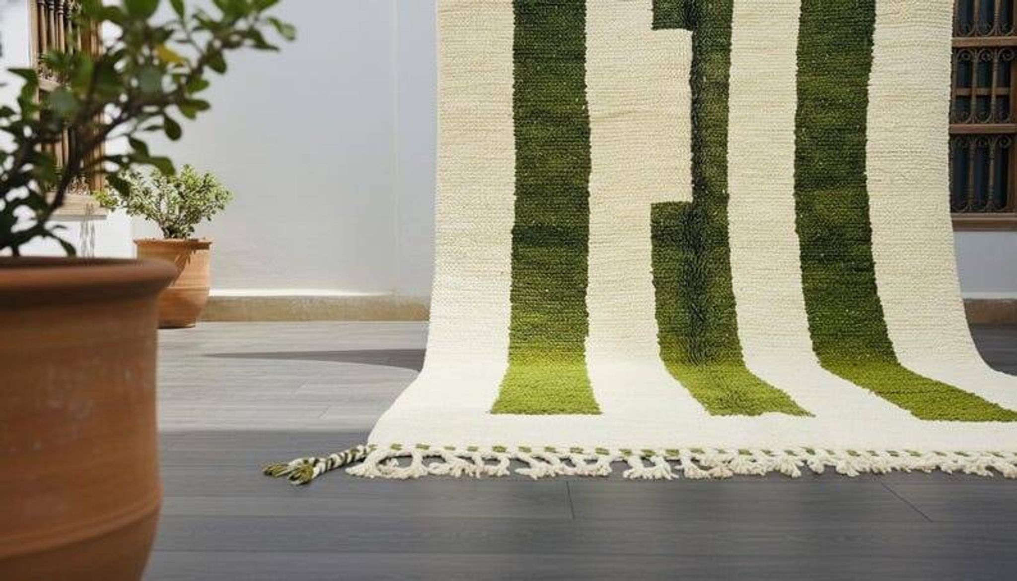 Handmade pure wool rug, size 160 x 250 cm