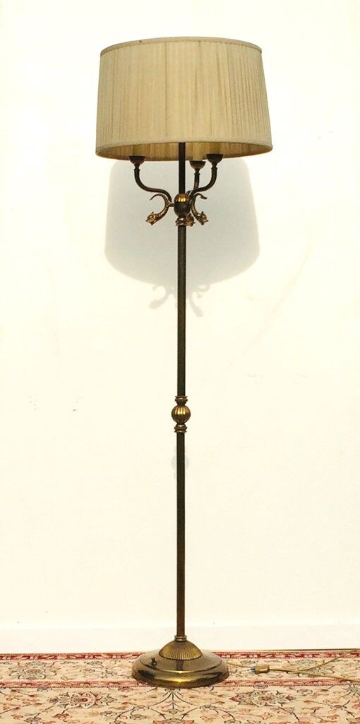 Neoclassical floor lamp 50s Hollywood Regency * Vintage *