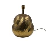 Organic modern brass table Lamp, Tommaso Barbi Italy 1970