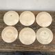 6 Vintage flat plates in Luneville earthenware evreux model