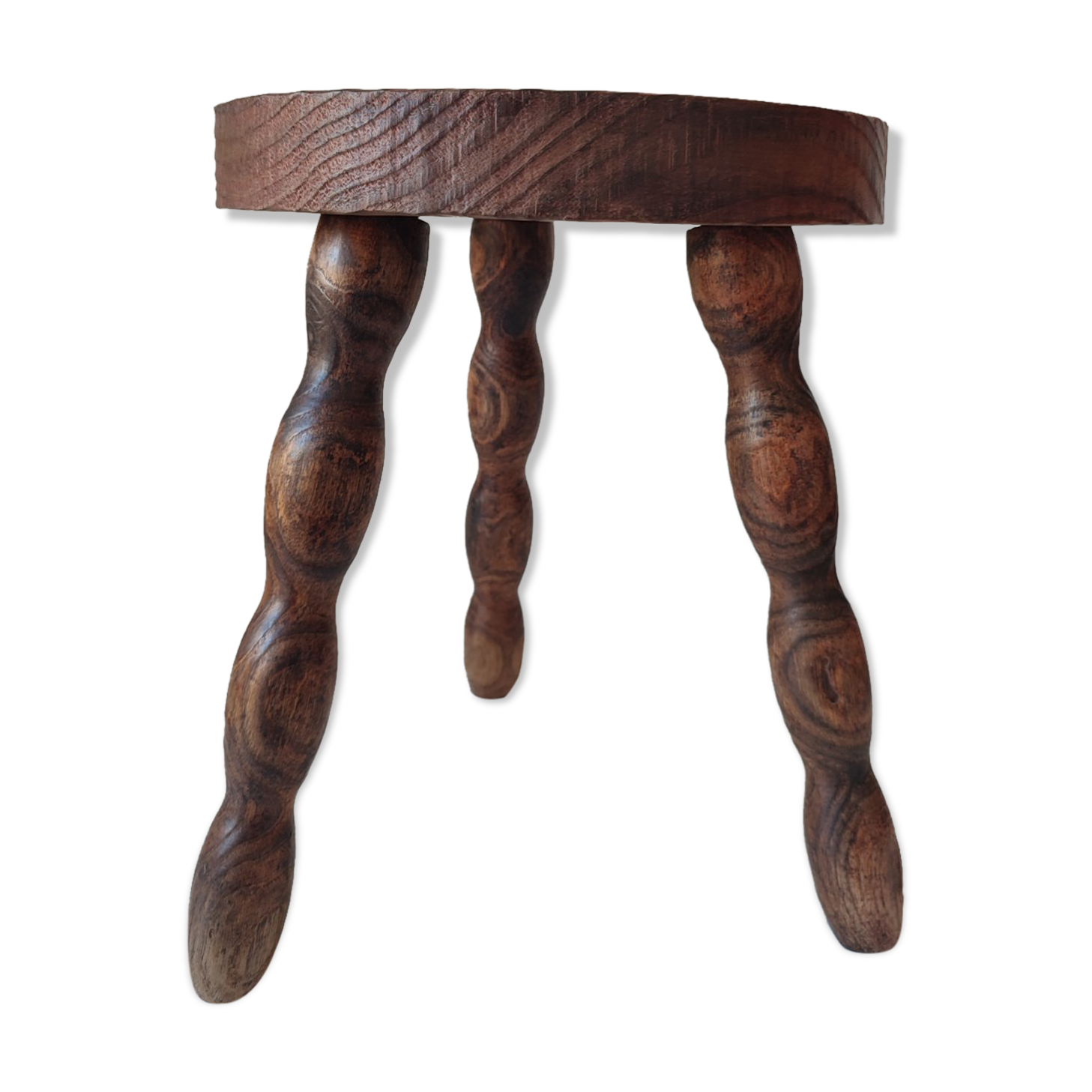 Wood tripod stool