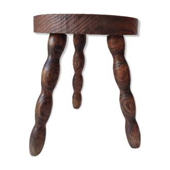 Wood tripod stool