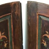 Ancienne double porte bois peint