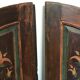 Old double door painted wood