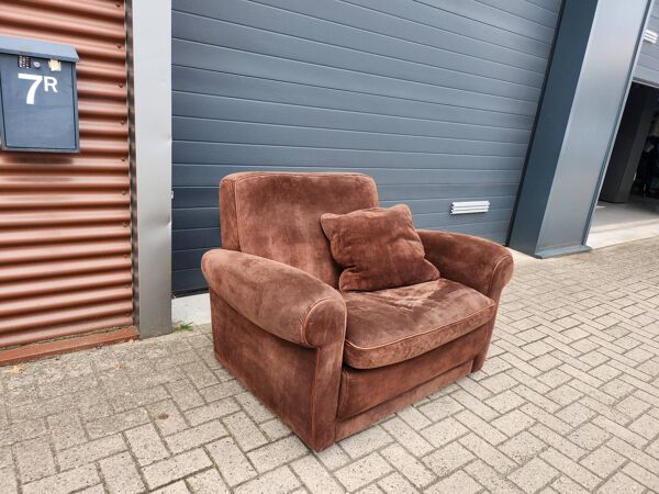 Fauteuil Mickey Extra Baxter en suède