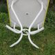 garden or terrace table and 4 painted metal chairs