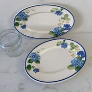 "Hortensia" table service from Luneville, earthenware, 80 pieces