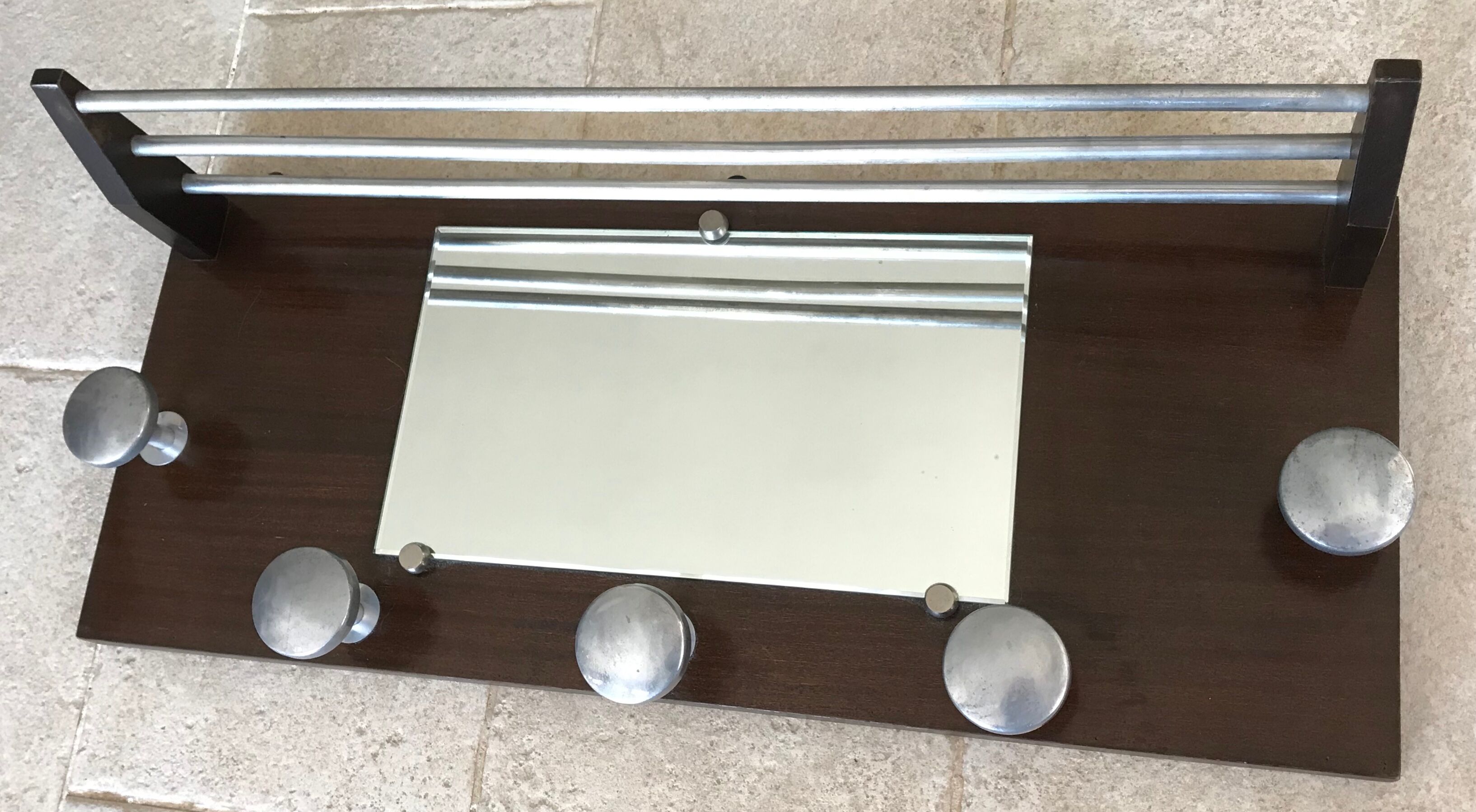 Coat locker room Art deco rosewood