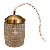 Vintage glass globe portable lamp or table lamp
