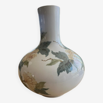 Porcelain vase lladro model jarron magno gallos
