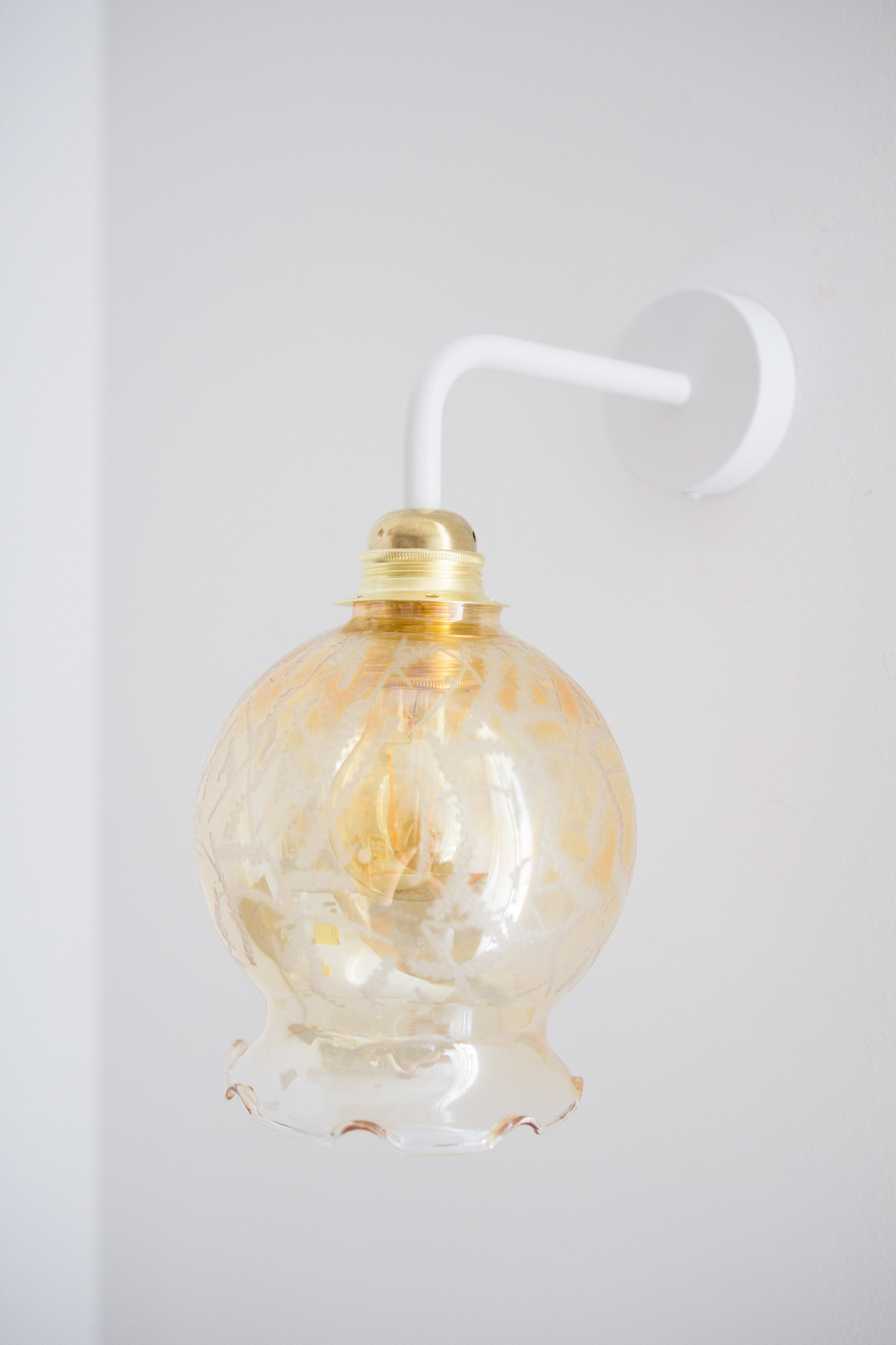 Pair of Yugochic wall vintage lamps