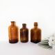 Set of 3 pots of brown apothecaries
