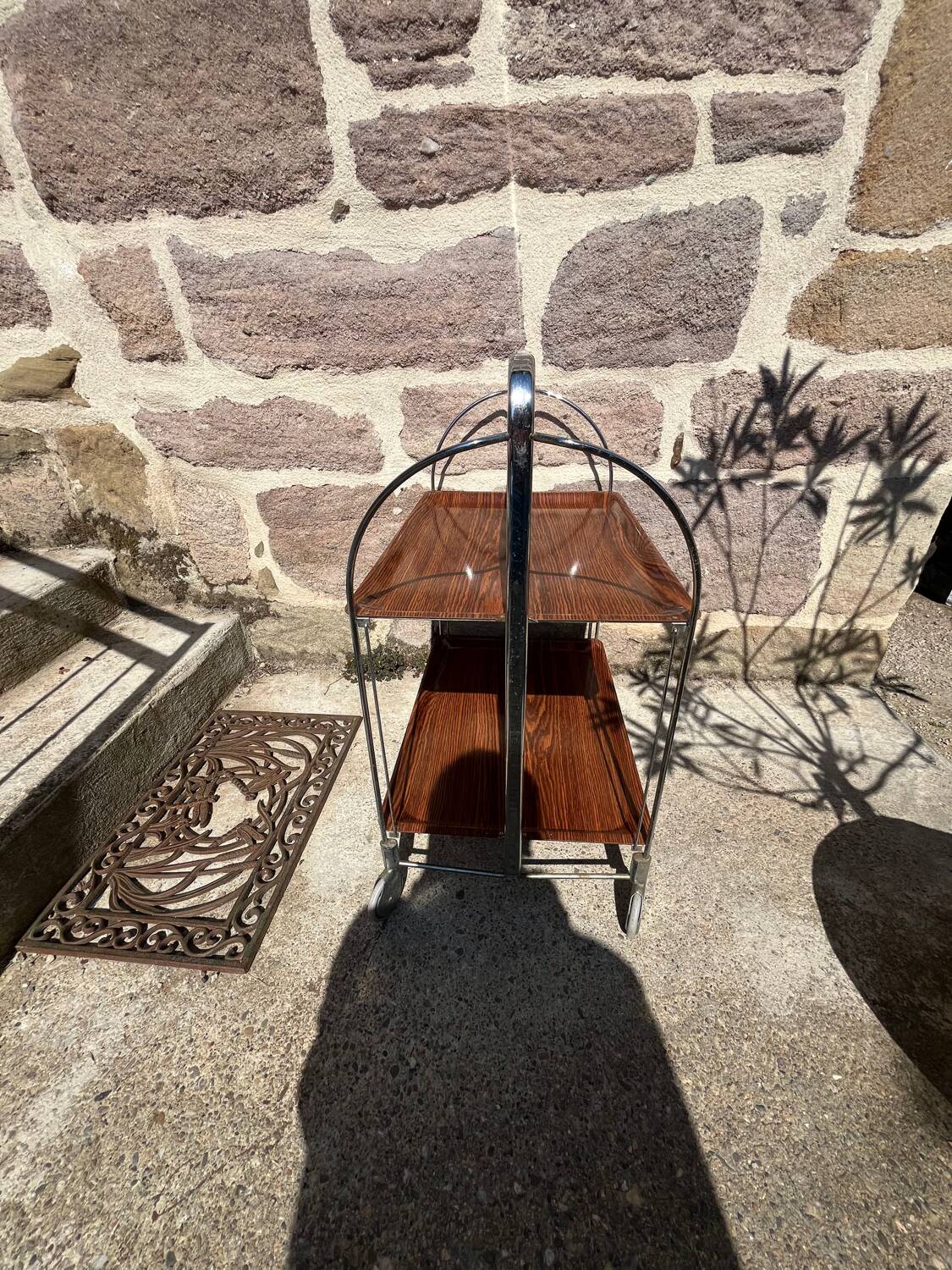 Vintage serving trolley