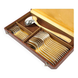 Silver-plated metal cutlery set