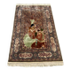 Ancient Iranian wedding carpet in wool and silk 210x119cm